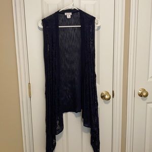 Long sleeveless sweater